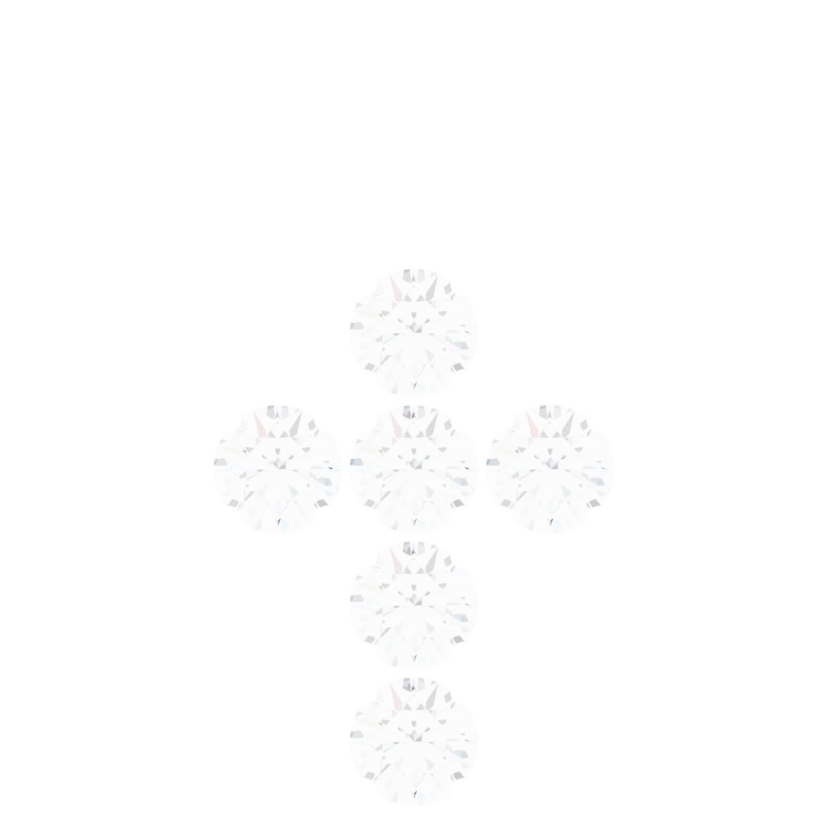 Bezel-Style Accented Cross Pendant