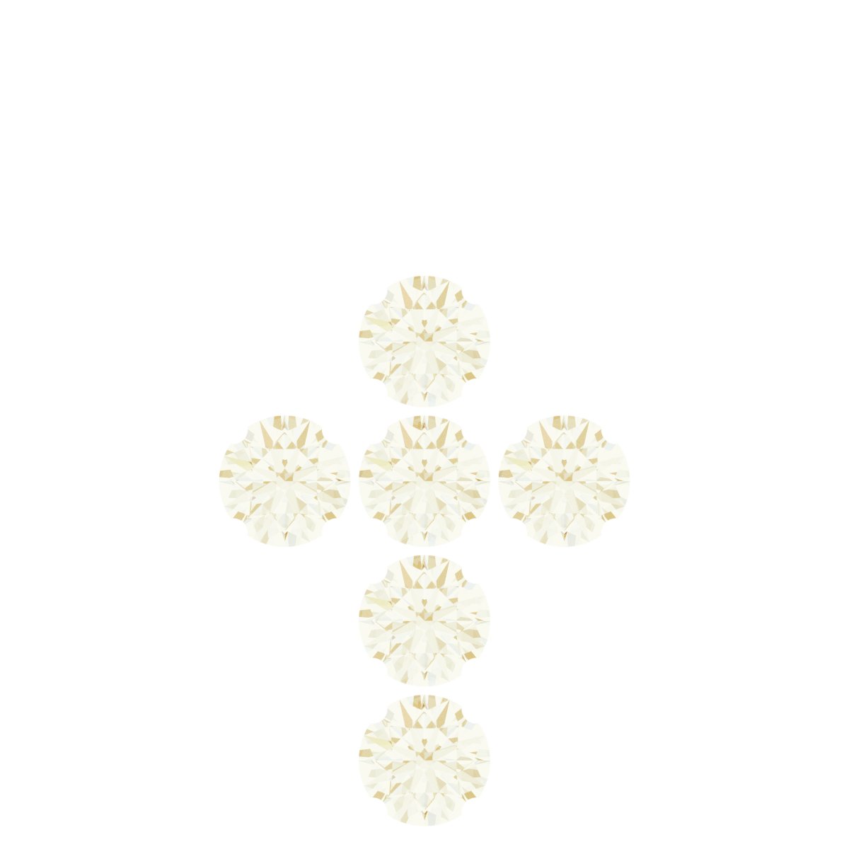 Bezel-Style Accented Cross Pendant