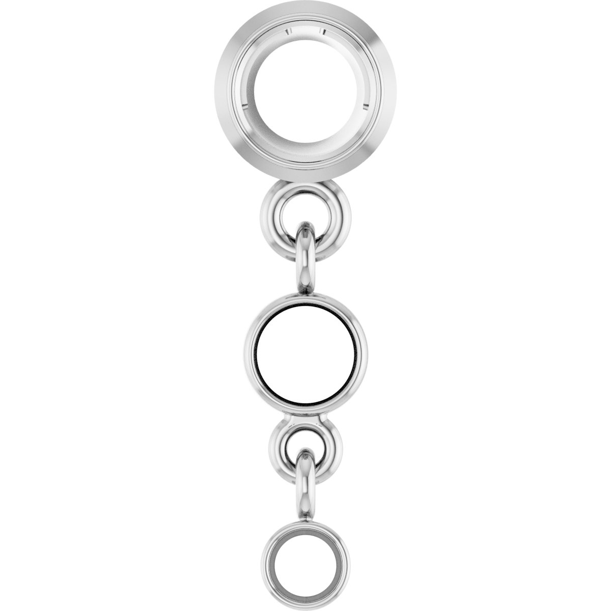 Bezel-Set Graduated Slide Necklace or Pendant