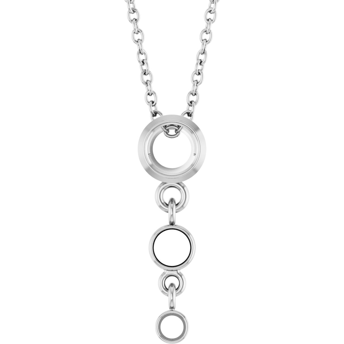 Bezel-Set Graduated Slide Necklace or Pendant