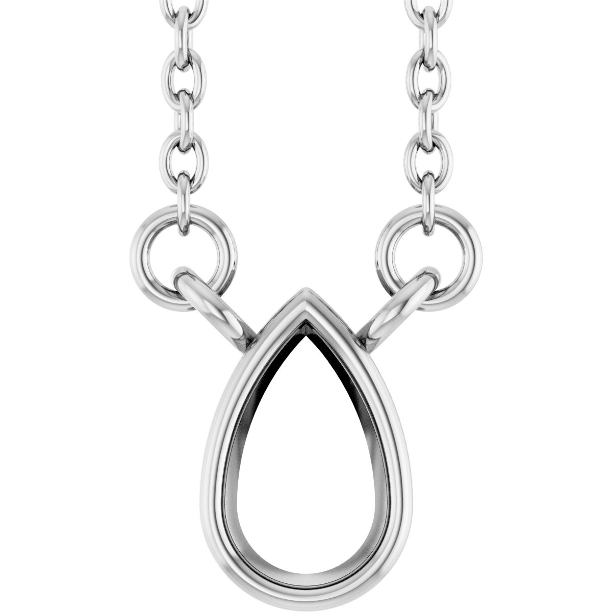 Bezel-Set Solitaire Necklace