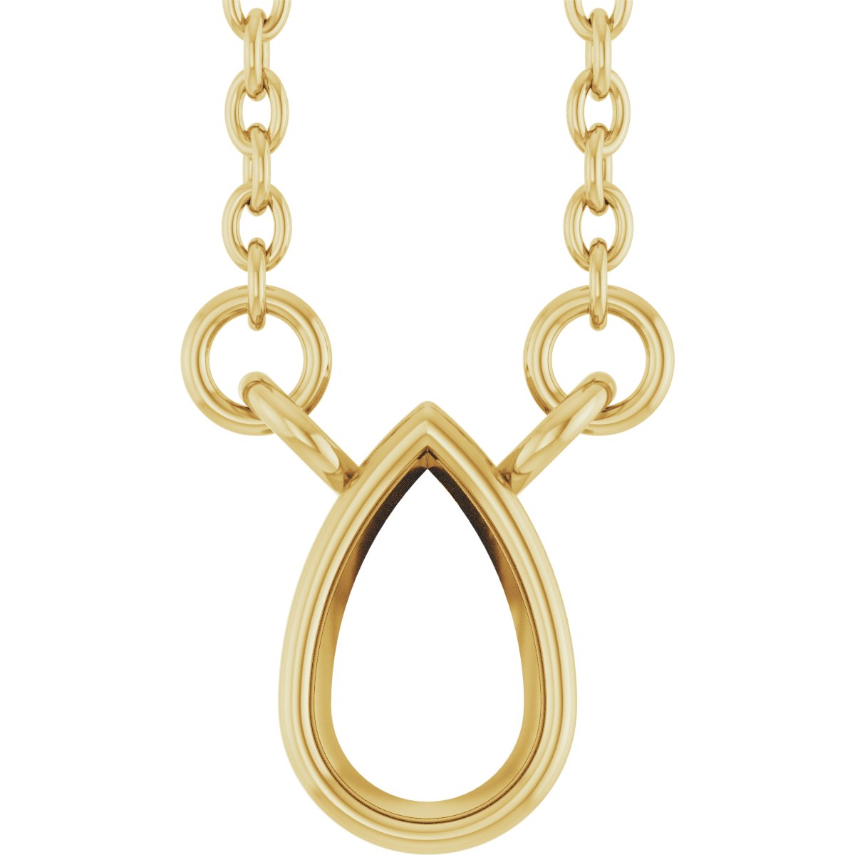 Bezel-Set Solitaire Necklace