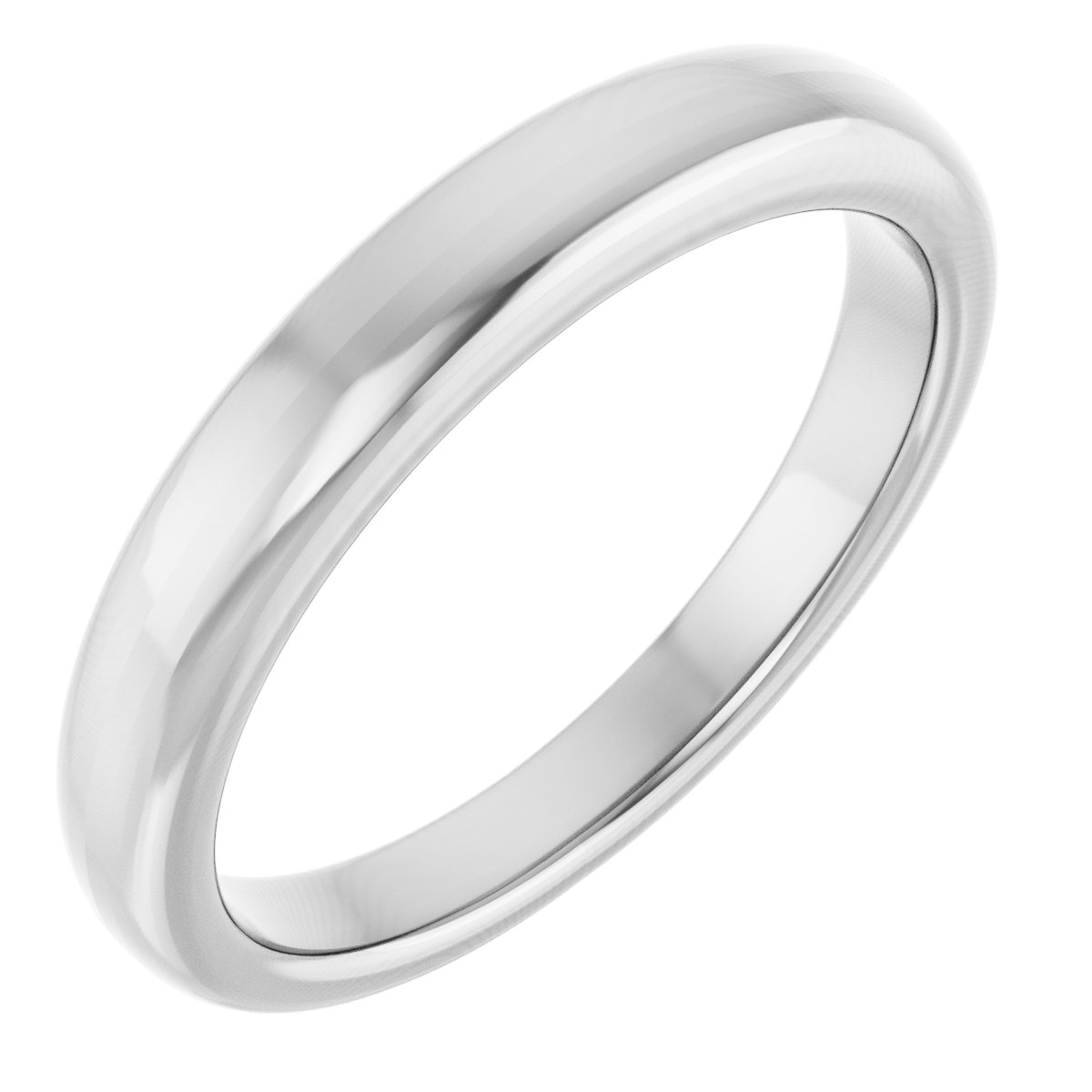 Bezel-Set Solitaire Engagement Ring or Band