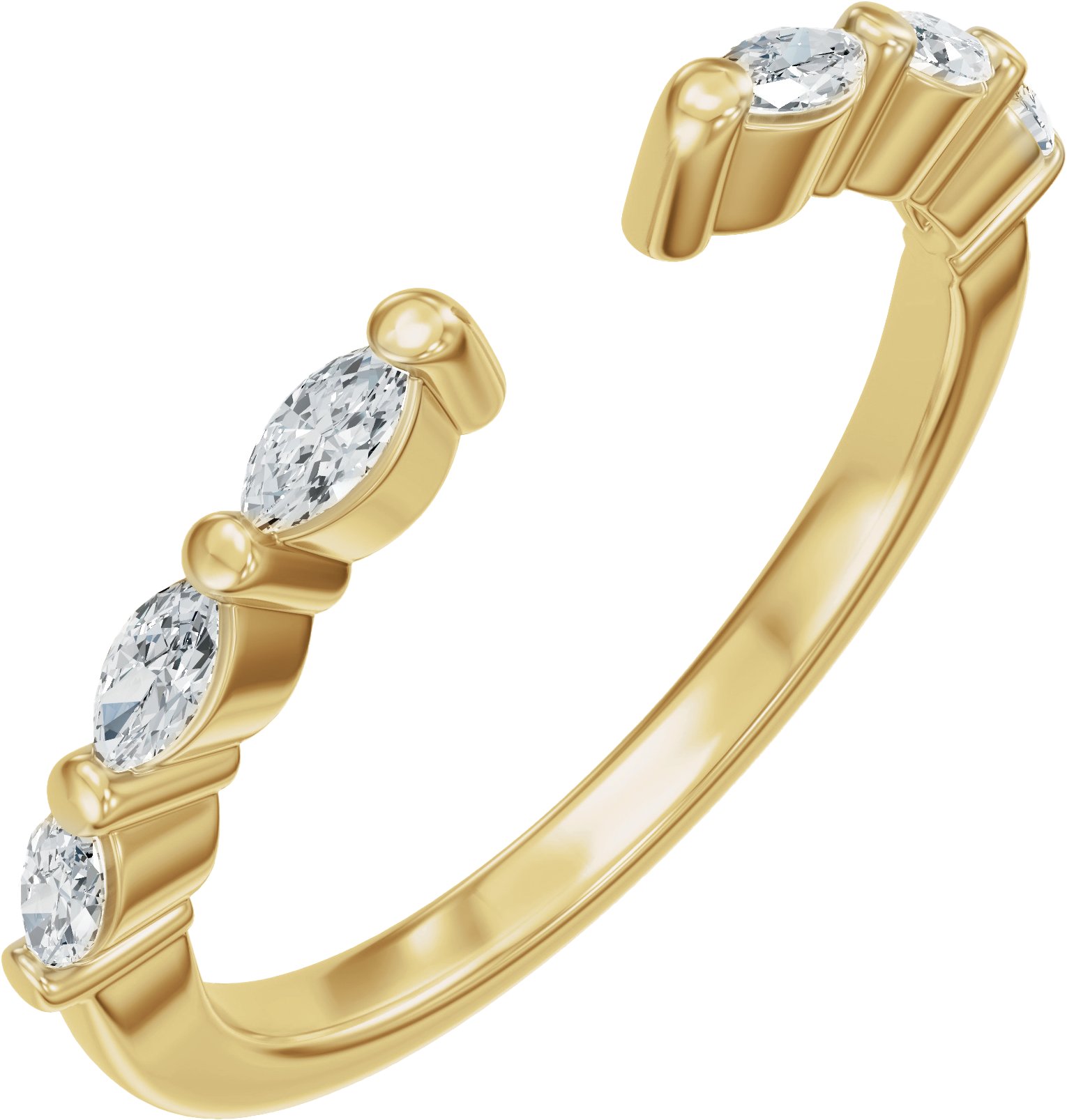 Accented Vintage-Inspired Open Band