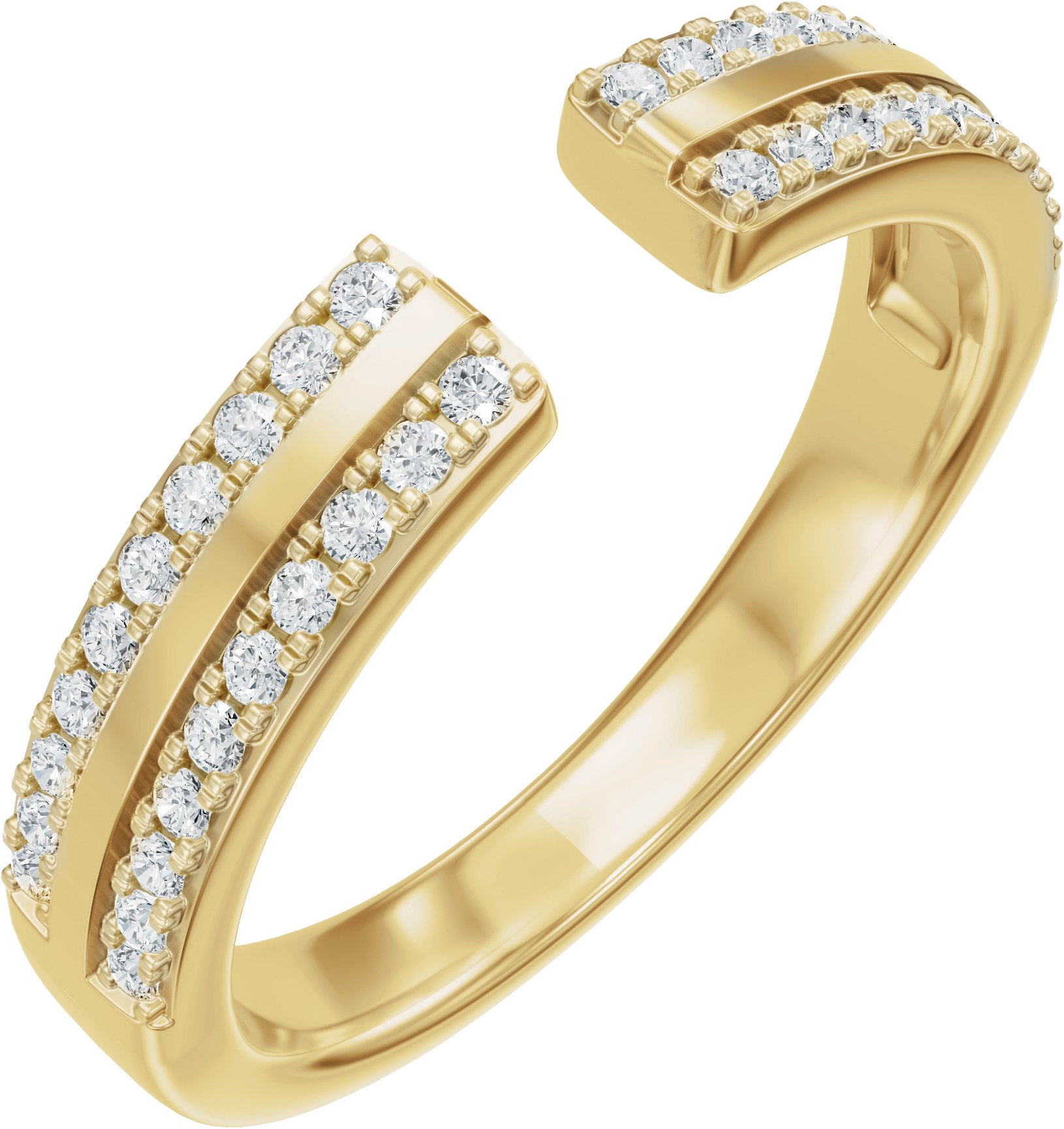 French-Set Accented Open Band