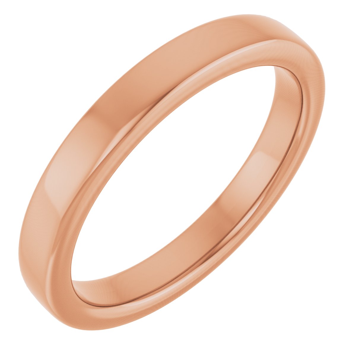 Bezel-Set Solitaire Engagement Ring or Band