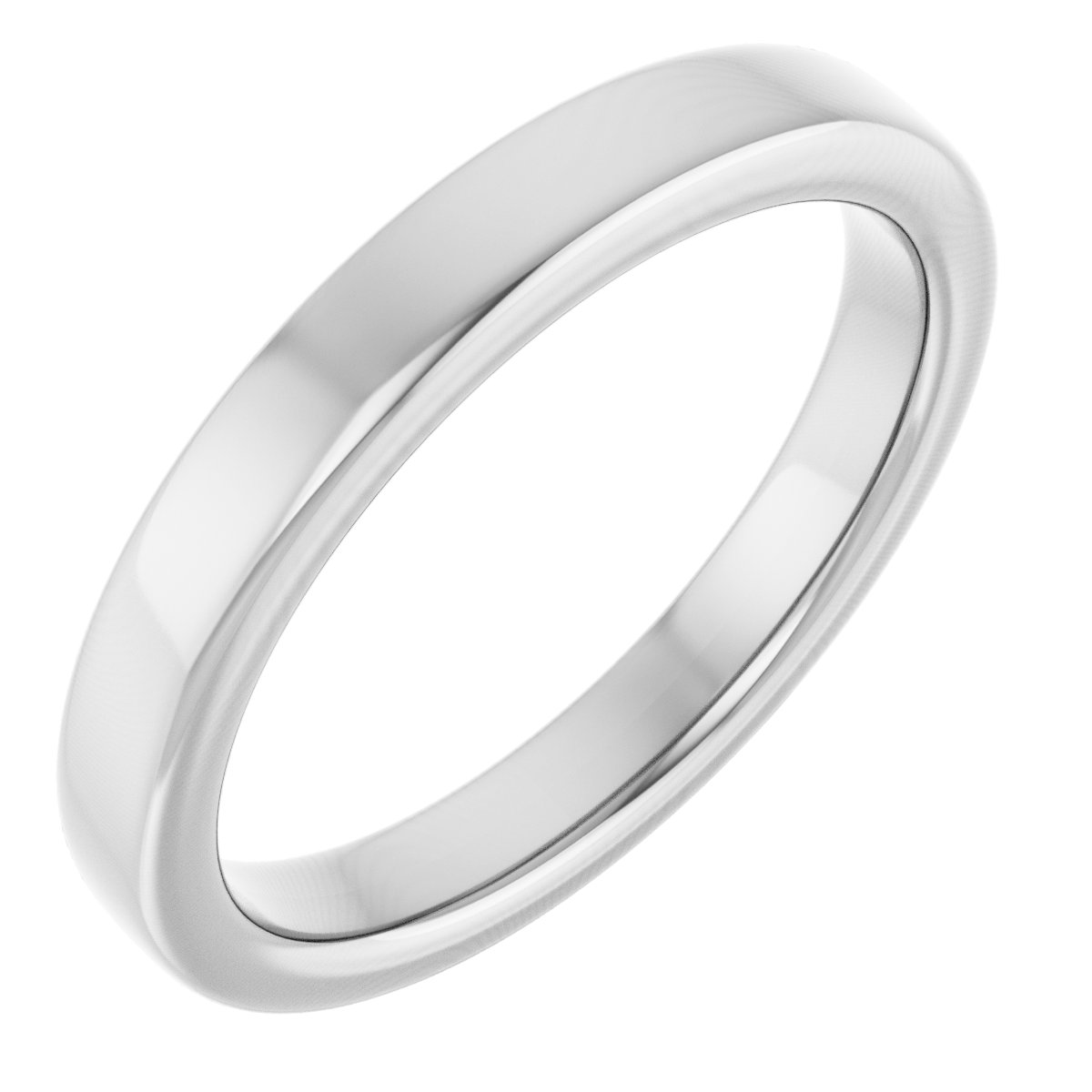 Bezel-Set Solitaire Engagement Ring or Band