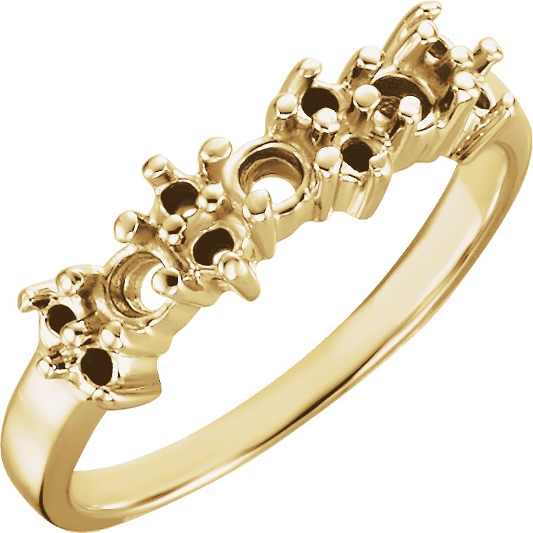 Three-Stone Anniversary Band