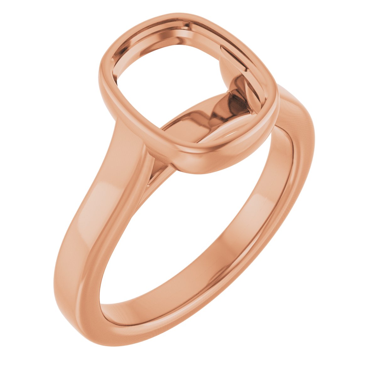 Bezel-Set Solitaire Engagement Ring or Band