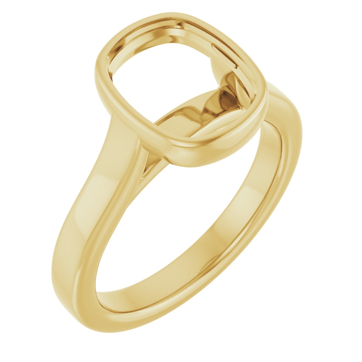 Bezel-Set Solitaire Engagement Ring or Band