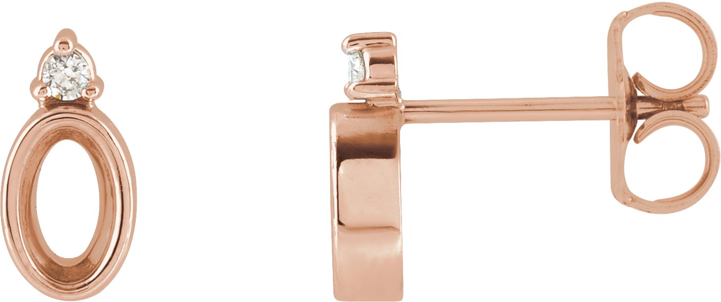 Accented Bezel-Set Earrings