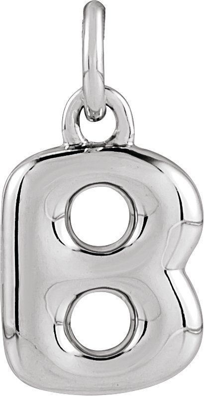 Bubble Initial Necklace or Pendant