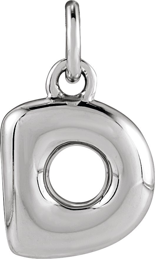 Bubble Initial Necklace or Pendant