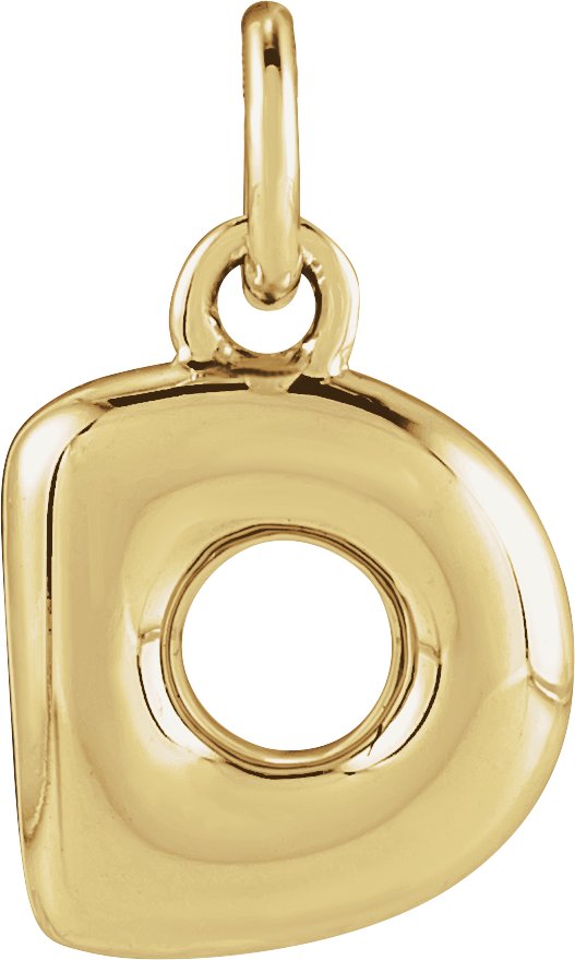 Bubble Initial Necklace or Pendant