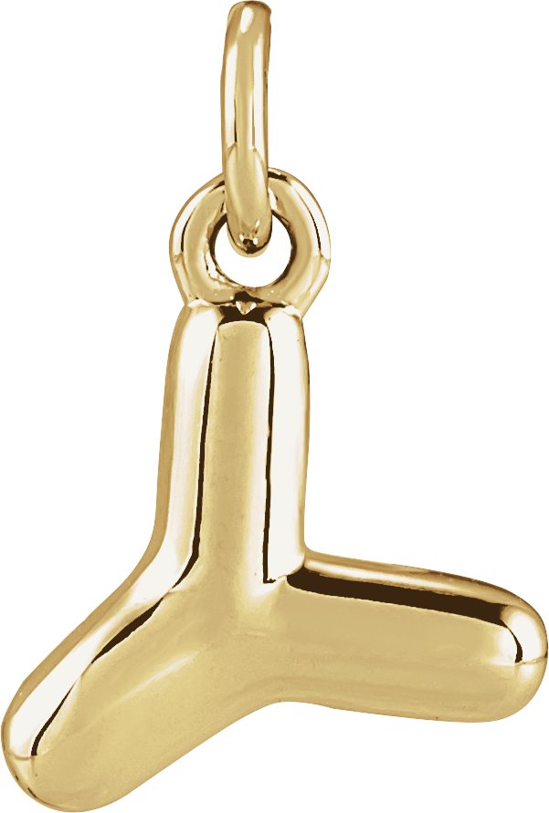 Bubble Initial Necklace or Pendant
