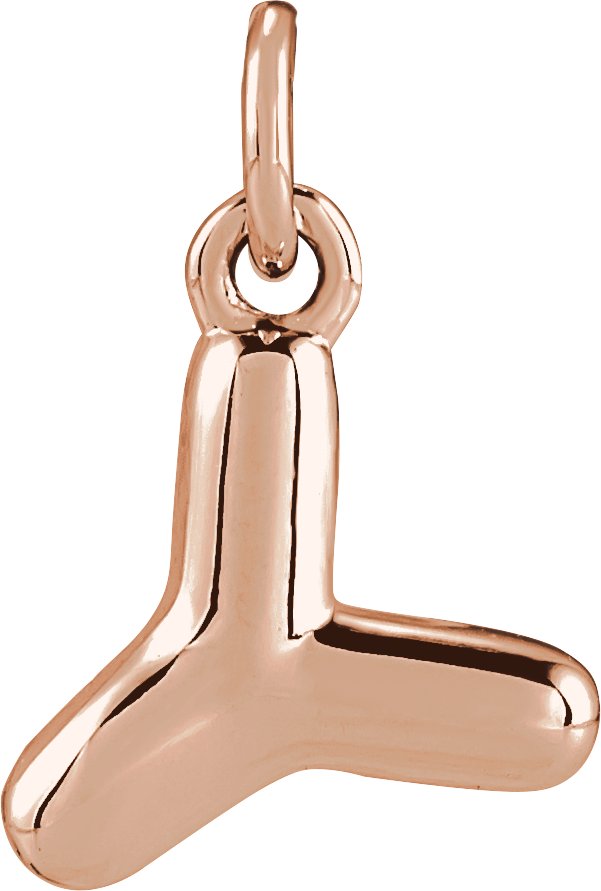 Bubble Initial Necklace or Pendant