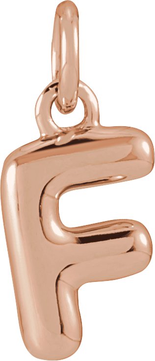 Bubble Initial Necklace or Pendant
