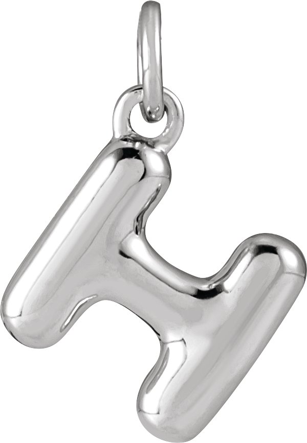 Bubble Initial Necklace or Pendant