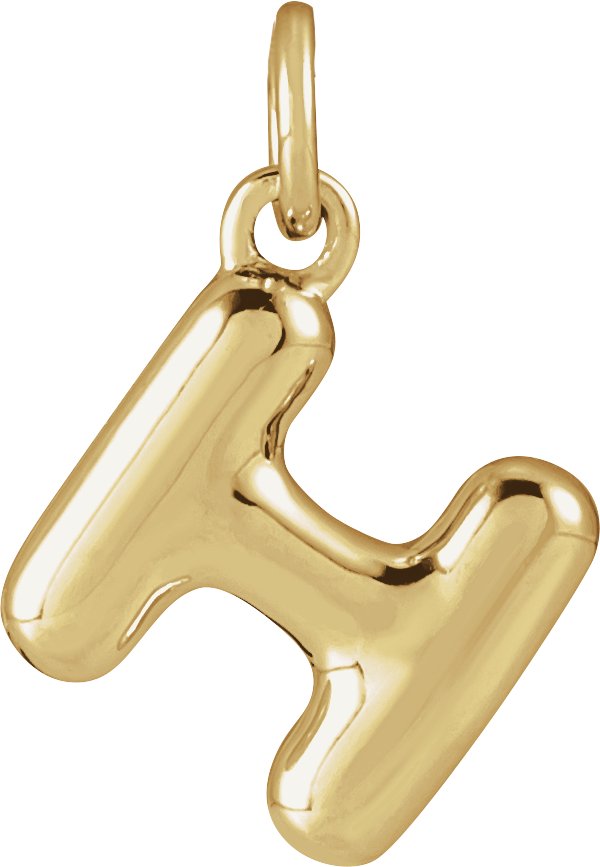 Bubble Initial Necklace or Pendant