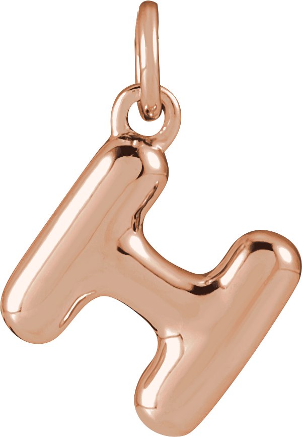 Bubble Initial Necklace or Pendant