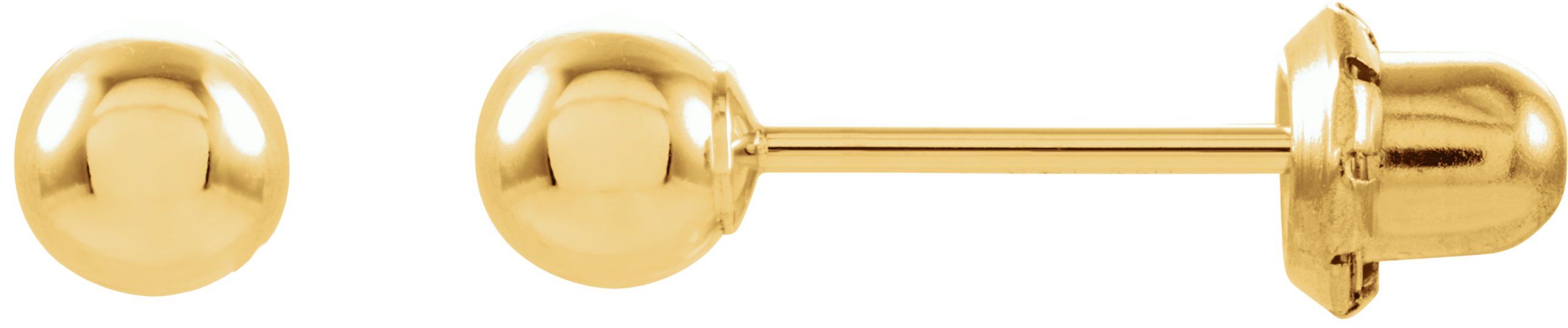 Long Post Inverness Ball Piercing Earrings 4mm Ref 118735