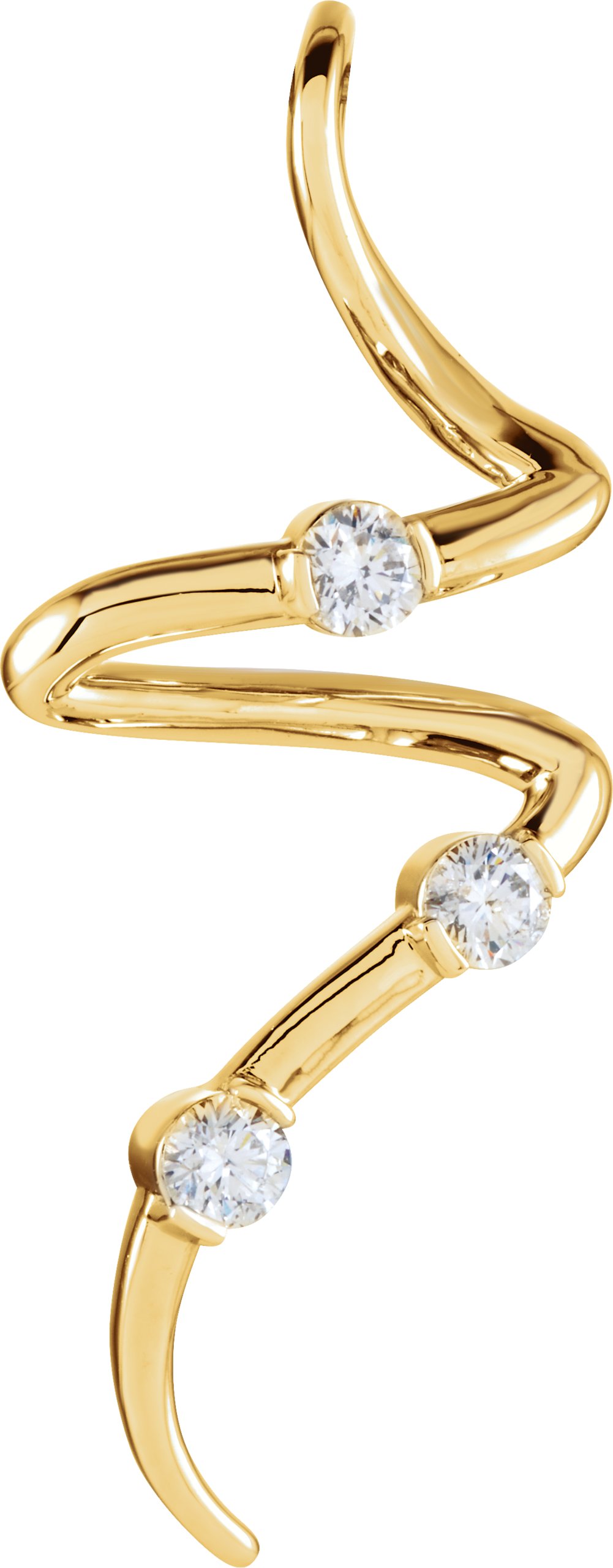 Three-Stone Freeform Pendant