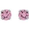 Inverness Pink CZ Piercing Earrings 5mm Ref 473228