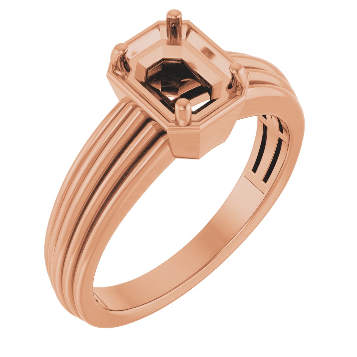 Solitaire Vintage-Inspired Engagement Ring or Band