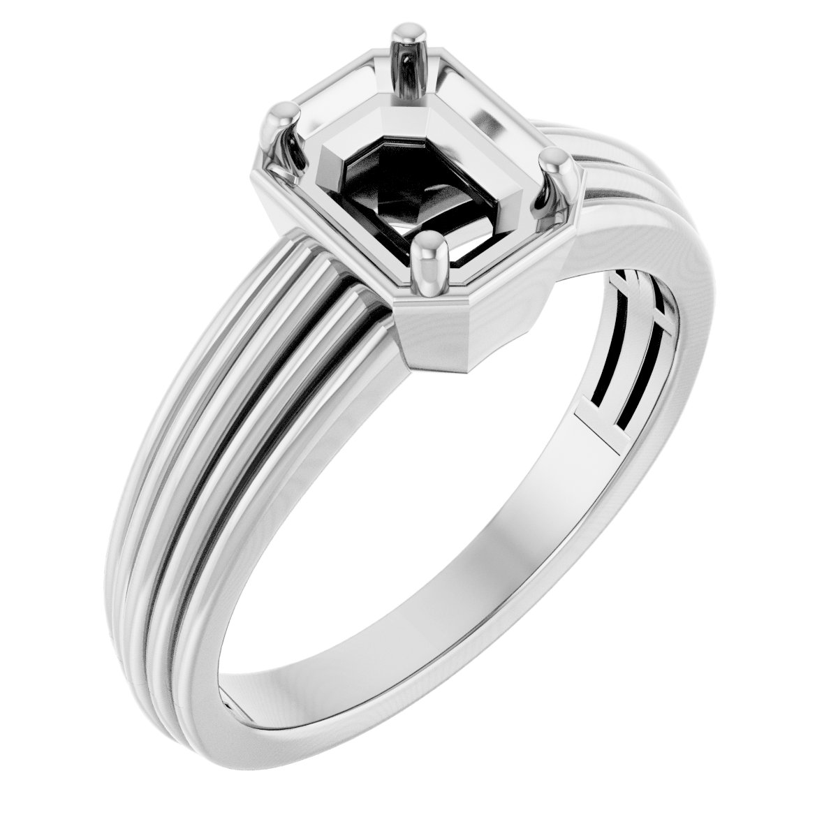 Solitaire Vintage-Inspired Engagement Ring or Band