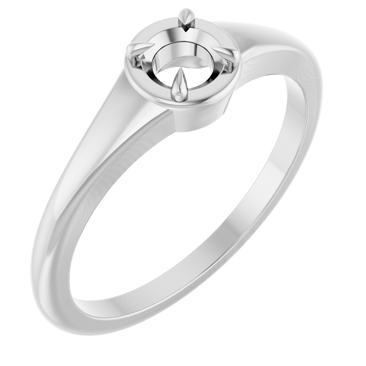 Claw-Prong Solitaire Ring