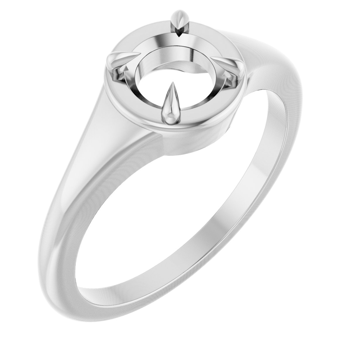 Claw-Prong Solitaire Ring