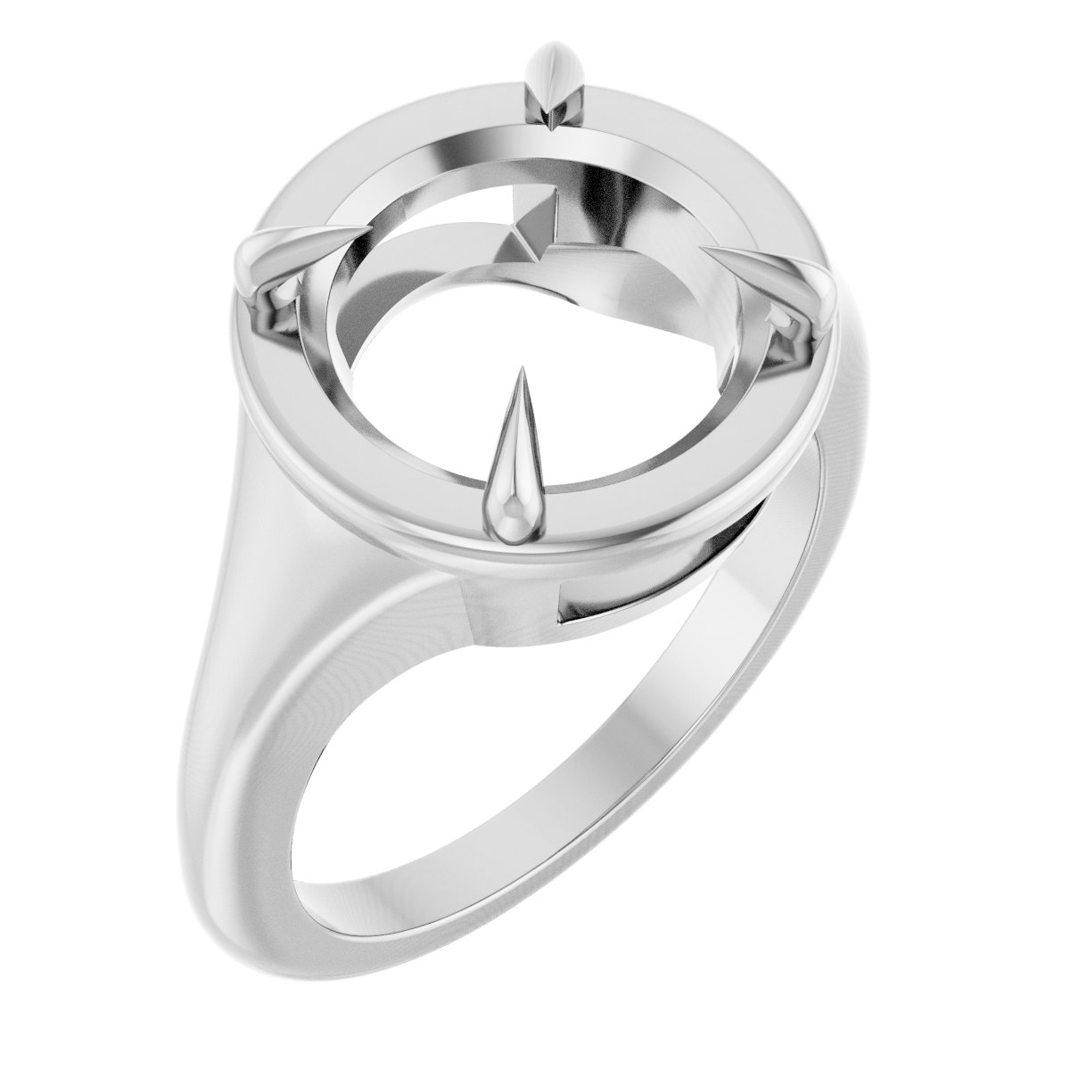 Claw-Prong Solitaire Ring