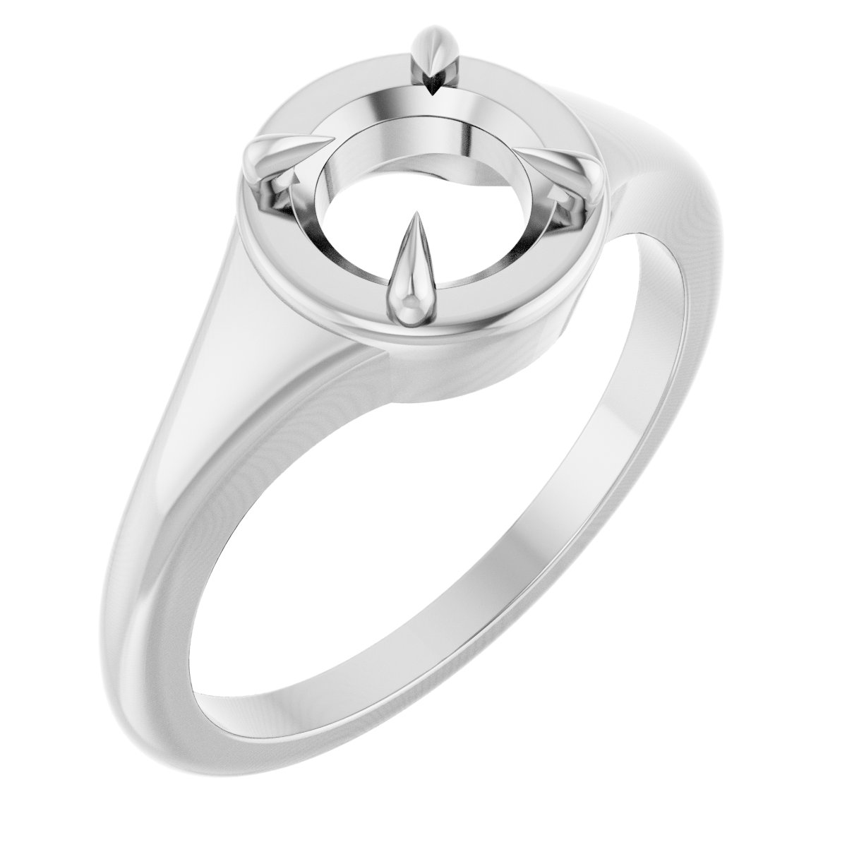Claw-Prong Solitaire Ring
