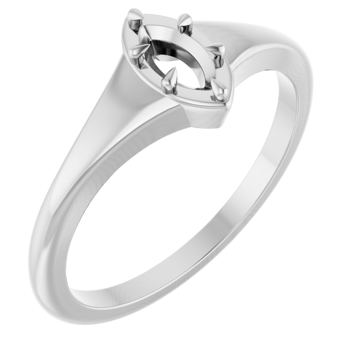 Claw-Prong Solitaire Ring