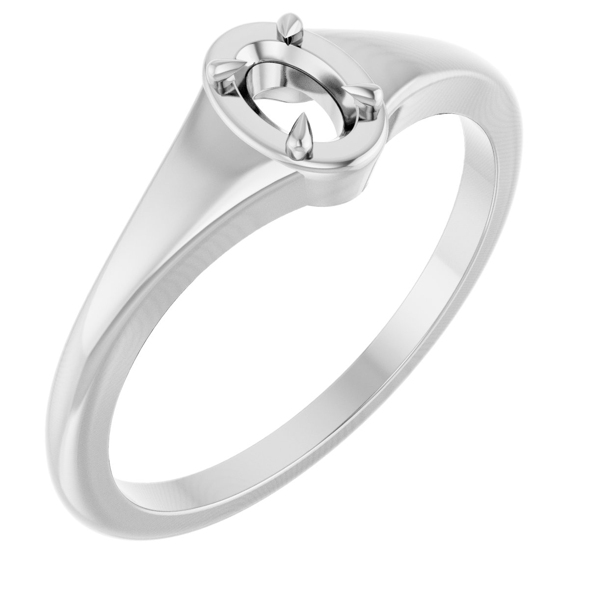 Claw-Prong Solitaire Ring