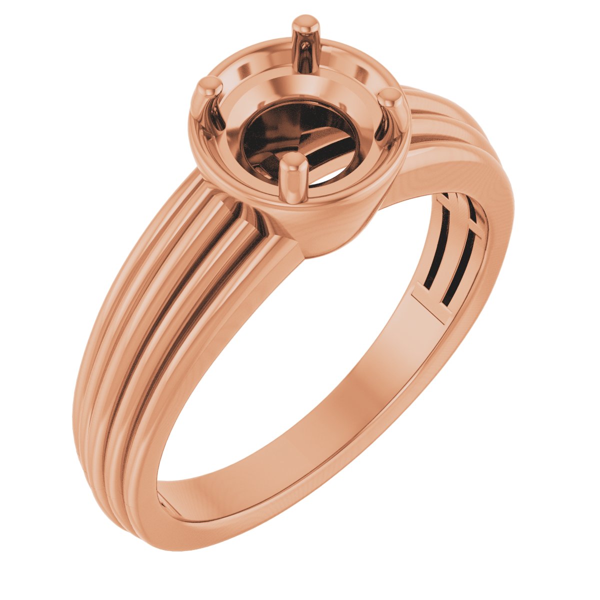 Solitaire Vintage-Inspired Engagement Ring or Band