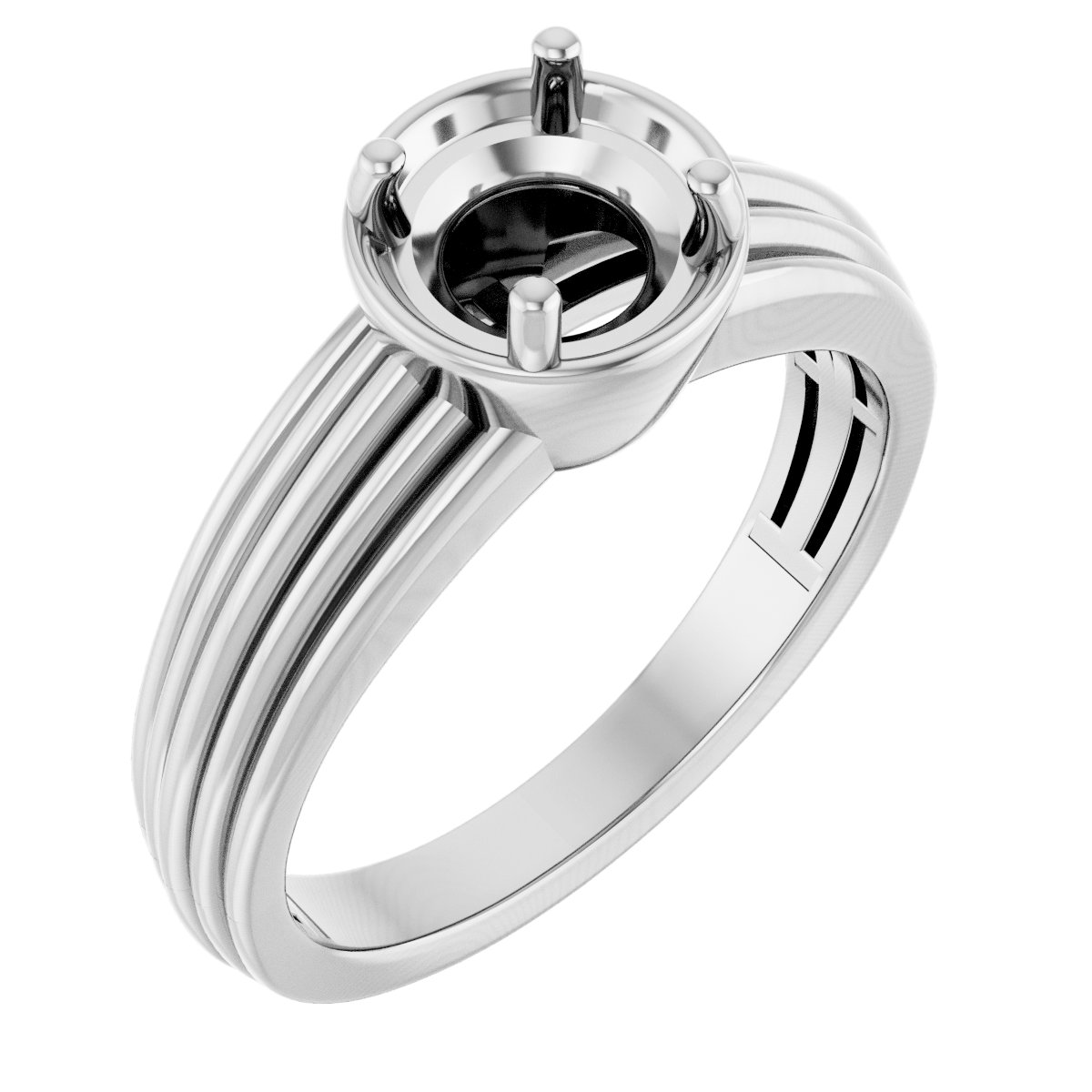 Solitaire Vintage-Inspired Engagement Ring or Band