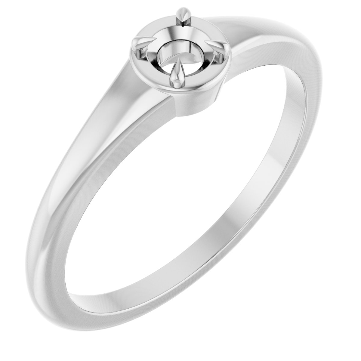 Claw-Prong Solitaire Ring