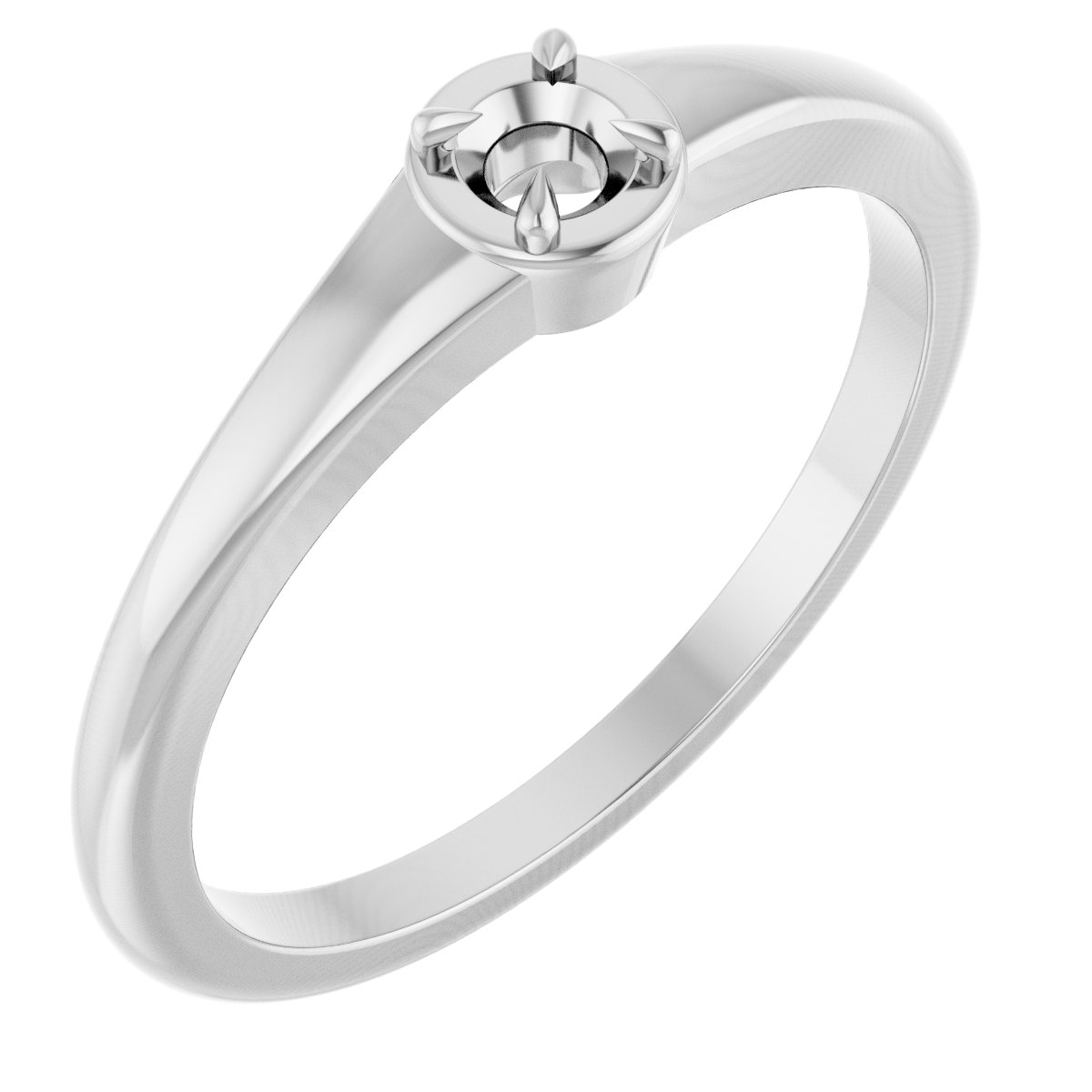 Claw-Prong Solitaire Ring