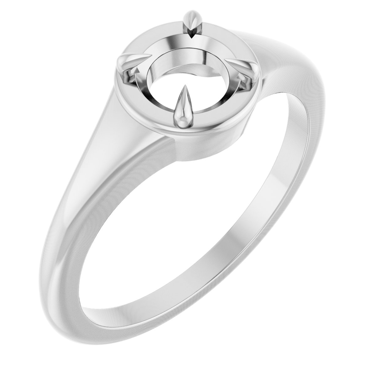 Claw-Prong Solitaire Ring