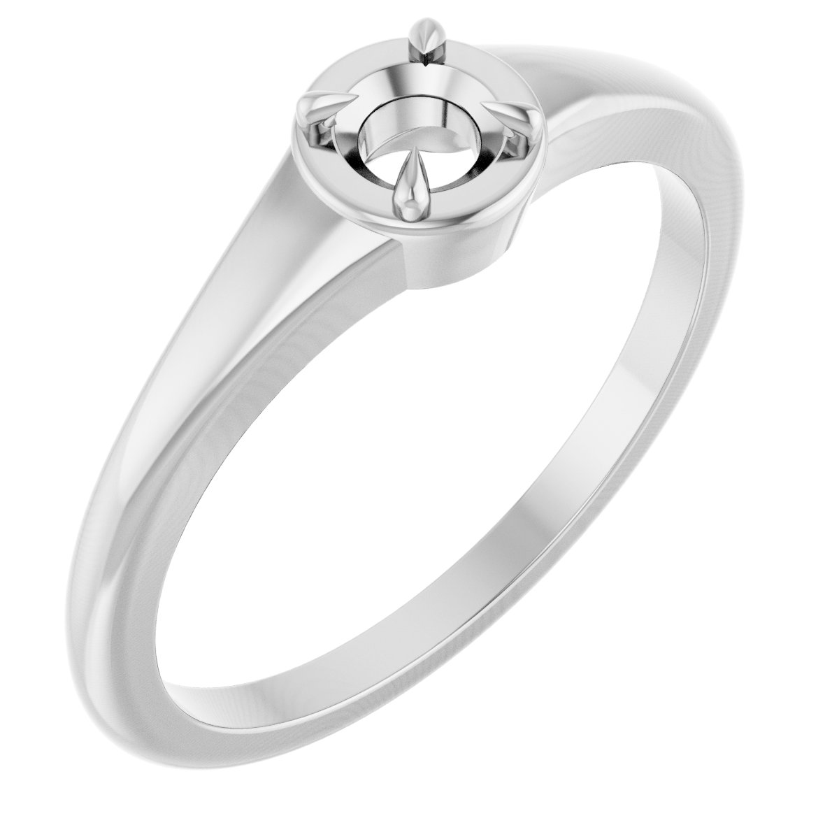 Claw-Prong Solitaire Ring