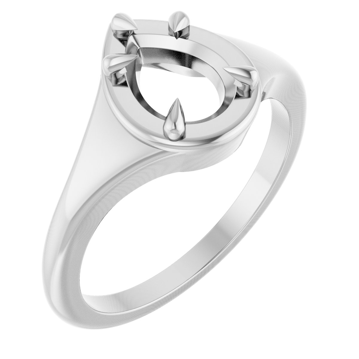 Claw-Prong Solitaire Ring