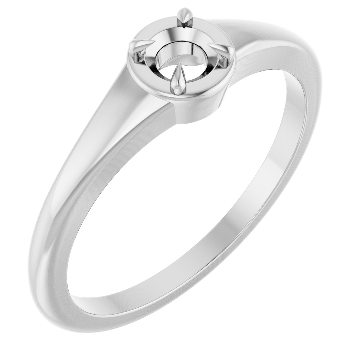 Claw-Prong Solitaire Ring