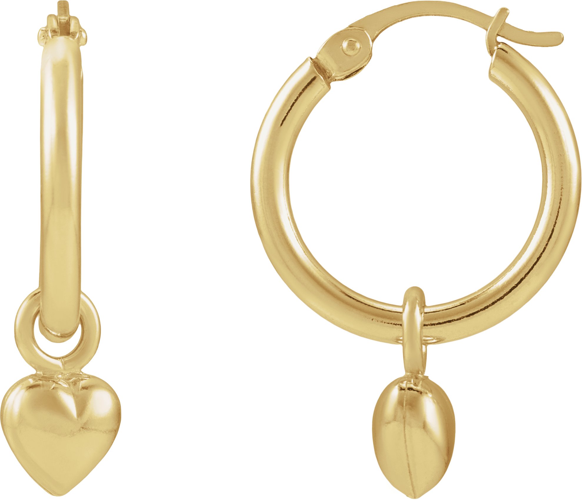 Heart Hoop Earrings