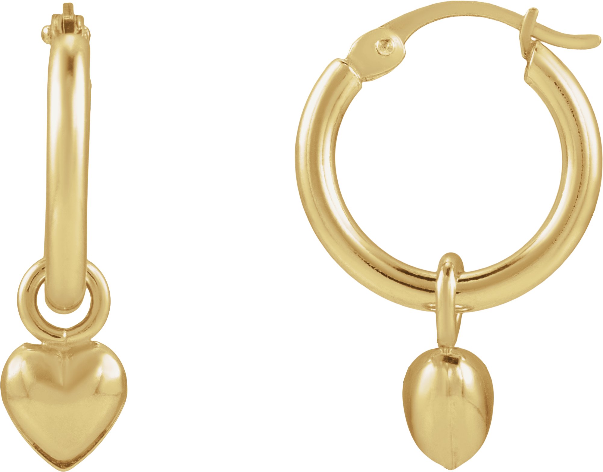 Heart Hoop Earrings