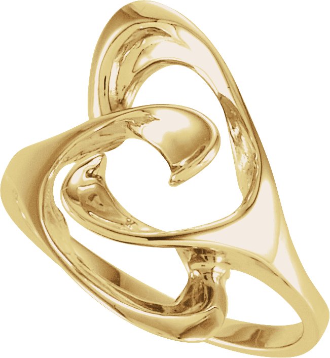 14K Yellow Freeform Ring