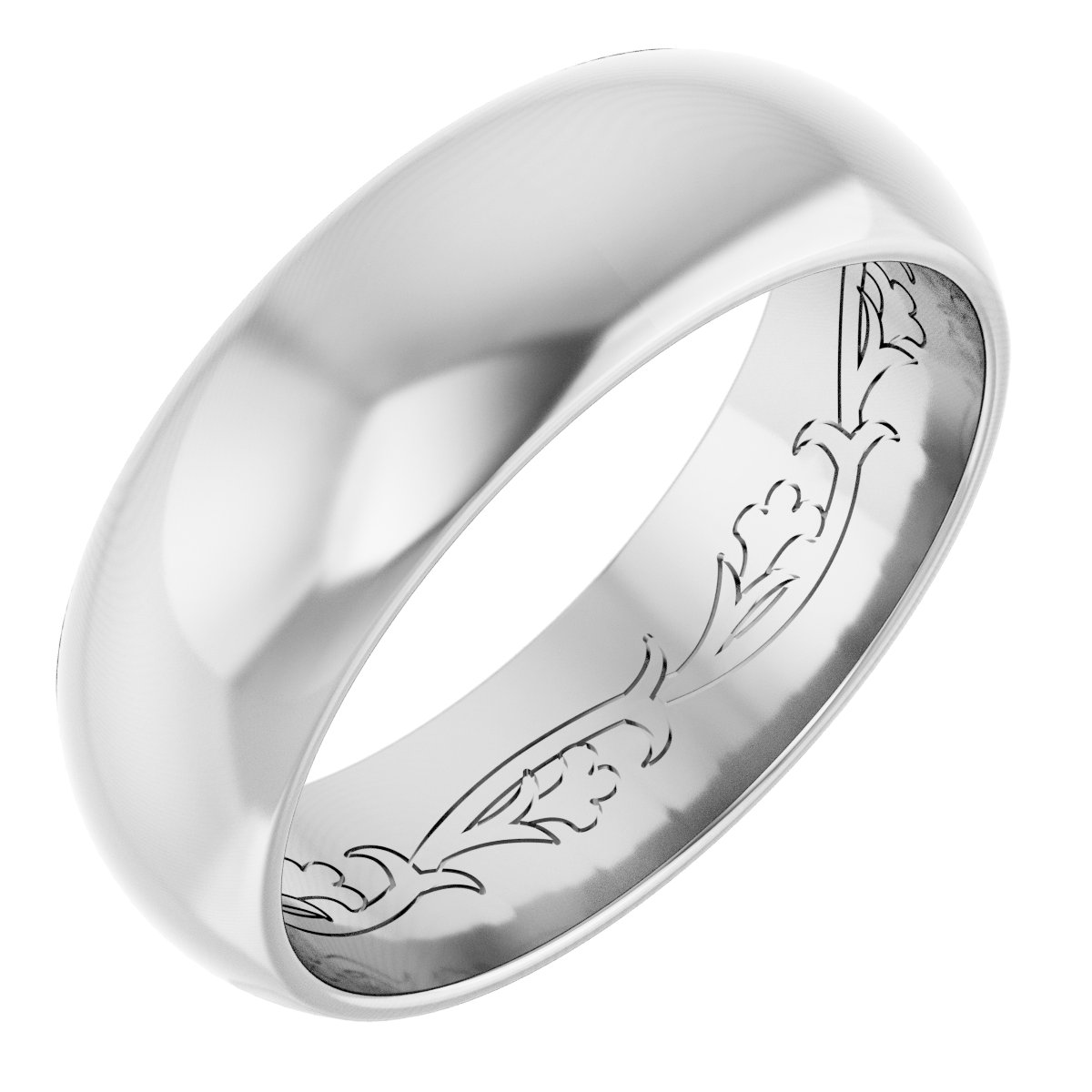 Engraved Scroll Band