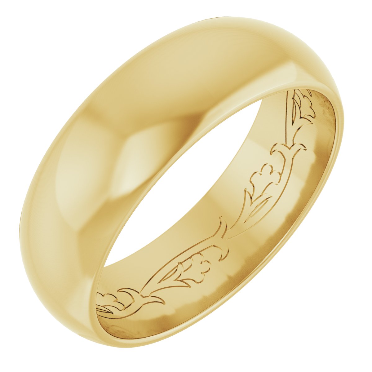 Engraved Scroll Band