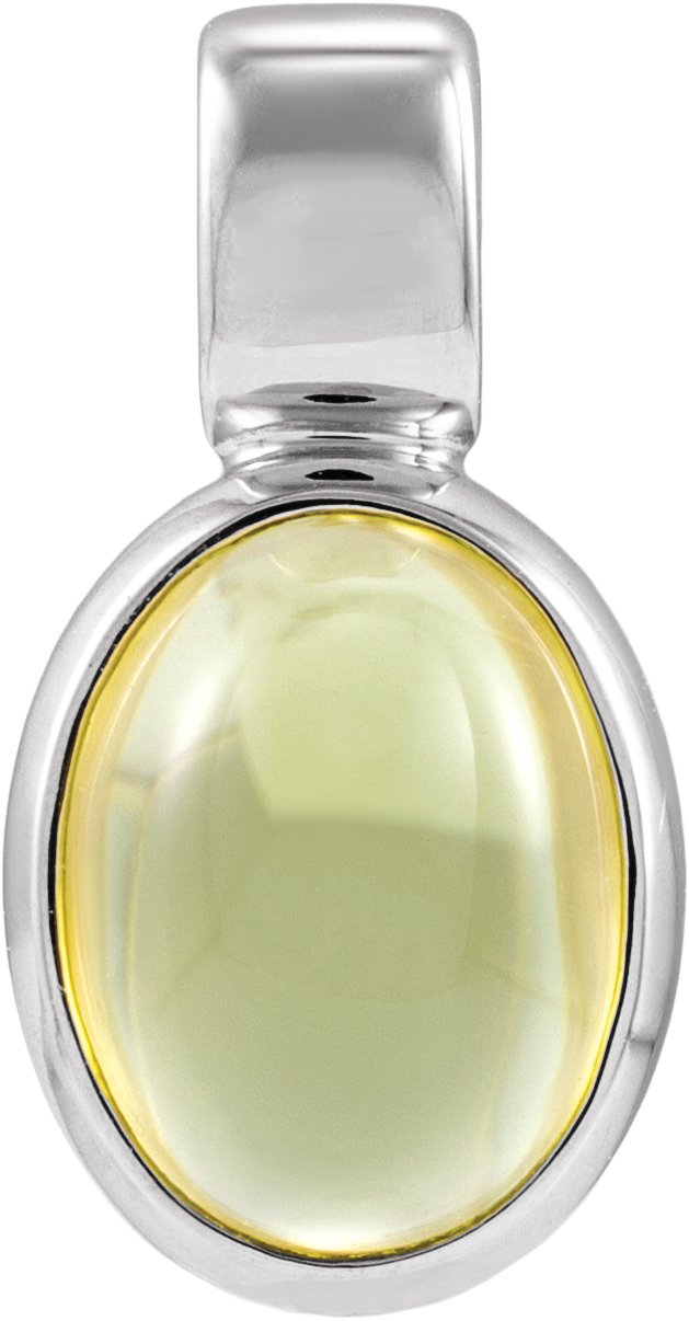 Bezel-Set Cabochon Pendant