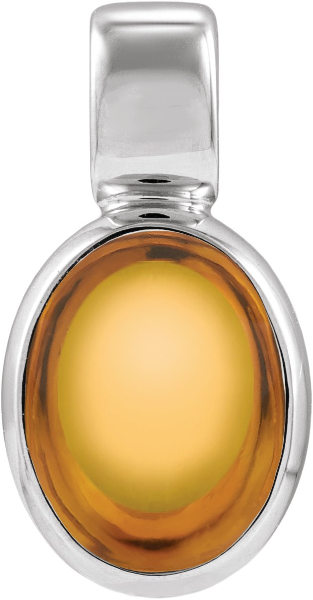 Bezel-Set Cabochon Pendant